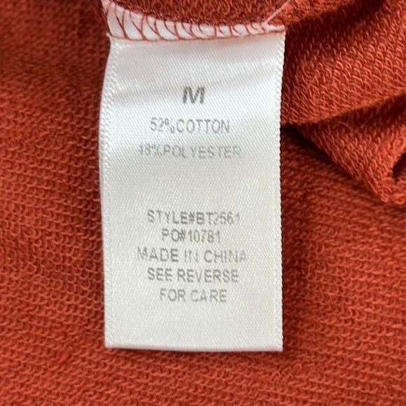 BaeVely Long Sleeve Flouncy Embroidered Raw Hem Boho Shirt Top Size Medium - Picture 12 of 13